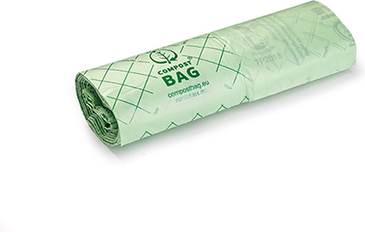 Goedkoopste Composteerbare afvalzakjes – 80L – Biologisch afbreekbaar – Europees gecertificeerd – Biobased materiaal