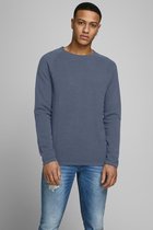 Jack & Jones Trui Jjehill Knit Crew Neck Noos 12157321 Grisaille/twisted Mannen Maat - XXL