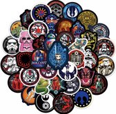 Star Wars Stickers - 50 Stuks - Star Wars Knutselen - Knutselen Jongen - Stickers Kinderen - Stickers Volwassenen - Stickers Laptop - Bullet Journal Stickers