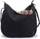 Zwart Lissabon schoudertas / shopper
