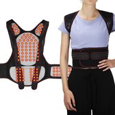 Zelfverwarmende Magnetische therapie taille band – Nek Schouder Rug Brace – Ondersteuningsriem - Rug ondersteuning - Brace – Rug Brace – Nek Schouder Brace – Pijnbestrijdend