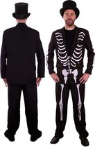 PartyXplosion - Spook & Skelet Kostuum - Wachtend Op De Ware Bruidegom - Man - zwart - Maat 52 - Halloween - Verkleedkleding