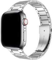 Q-DESYN® Apple Watch bandje - RVS - 42 mm - 44 mm - 45 mm - Zilver
