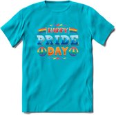 Pride Day | Pride T-Shirt | Grappig LHBTIQ+ / LGBTQ / Gay / Homo / Lesbi Cadeau Shirt | Dames - Heren - Unisex | Tshirt Kleding Kado | - Blauw - XXL
