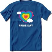 Pride Day | Pride T-Shirt | Grappig LHBTIQ+ / LGBTQ / Gay / Homo / Lesbi Cadeau Shirt | Dames - Heren - Unisex | Tshirt Kleding Kado | - Donker Blauw - XXL
