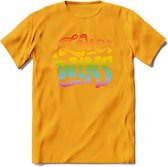 Love Wins | Pride T-Shirt | Grappig LHBTIQ+ / LGBTQ / Gay / Homo / Lesbi Cadeau Shirt | Dames - Heren - Unisex | Tshirt Kleding Kado | - Geel - S