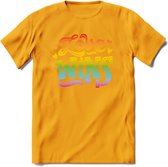 Love Wins | Pride T-Shirt | Grappig LHBTIQ+ / LGBTQ / Gay / Homo / Lesbi Cadeau Shirt | Dames - Heren - Unisex | Tshirt Kleding Kado | - Geel - M