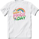 Pride Day | Pride T-Shirt | Grappig LHBTIQ+ / LGBTQ / Gay / Homo / Lesbi Cadeau Shirt | Dames - Heren - Unisex | Tshirt Kleding Kado | - Wit - S