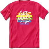 LGBT Power | Pride T-Shirt | Grappig LHBTIQ+ / LGBTQ / Gay / Homo / Lesbi Cadeau Shirt | Dames - Heren - Unisex | Tshirt Kleding Kado | - Roze - S