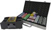Afbeelding van het spelletje Ariko Deluxe Pokerset - Met Kaart Schudmachine - Aluminium Koffer - Pro Poker Set Met 300 Chips & Poker Kaarten - Pokerkoffer