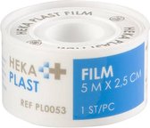 HEKA film hechtpleister PE tape 5 m x 2,5 cm - 1 stuk