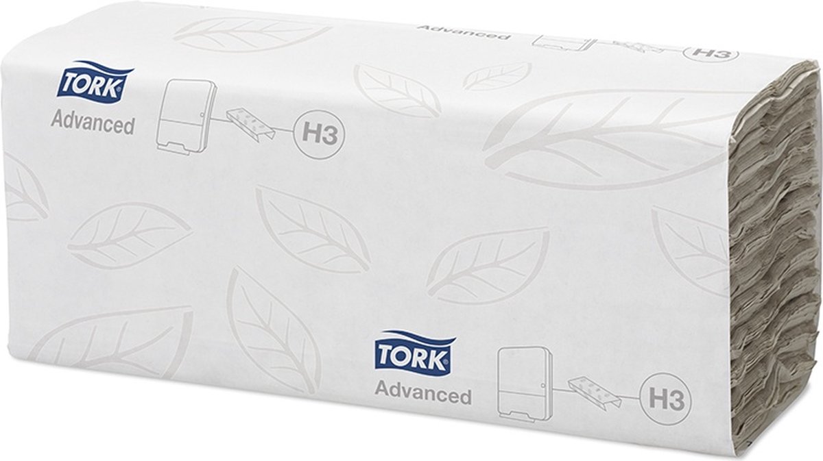 Goedkoopste Tork Advanced handdoek c-vouw 2-lgs wit 25x31 cm doos à 1400 stk (20x70