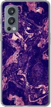 OnePlus Nord 2 5G - Marbre - Natuursteen - Minéraux - Coque en Siliconen