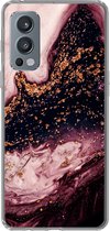 OnePlus Nord 2 5G - Marbre - Pierres naturelles - Minéraux - Coque en Siliconen