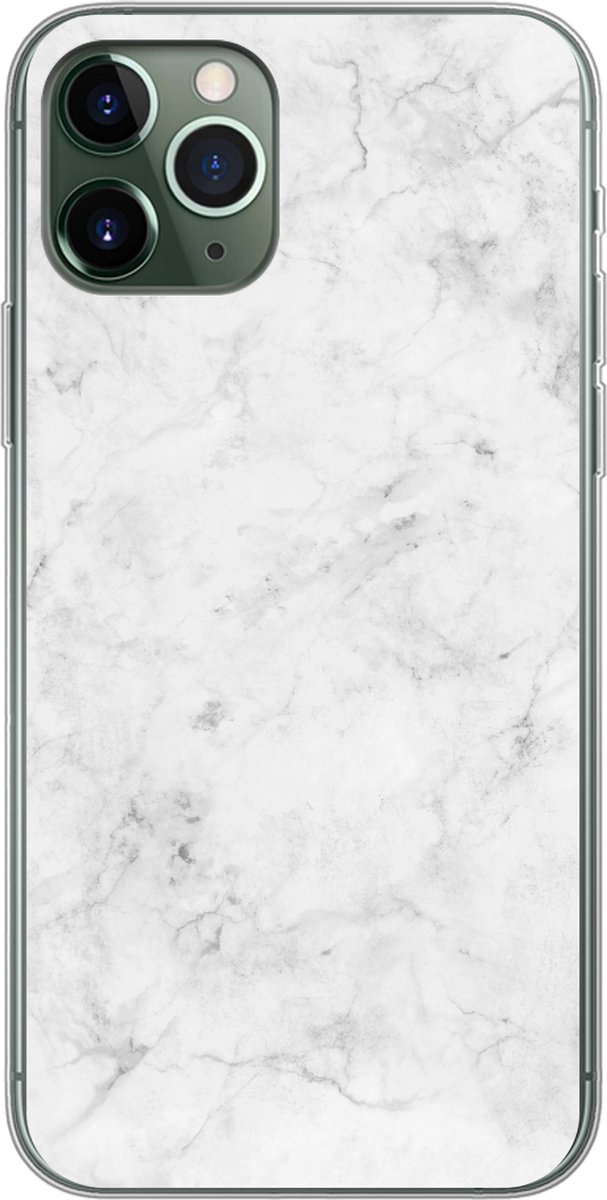 Telefoonhoesje Geschikt voor iPhone 11 Pro hoesje - Marmer print - Patronen - Luxe - Siliconen Telefoonhoesje Telefoonhoesje