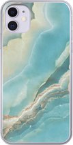 Telefoonhoesje Geschikt voor iPhone 11 hoesje - Natuursteen - Mineralen - Chic - Siliconen Telefoonhoesje