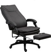 Mijn Werkkamer Lux Bureaustoel - Verstelbare Rugleuning - Verstelbare Voet Steun - Blijvend Comfortabel - Zacht Kunstleer - Bruin