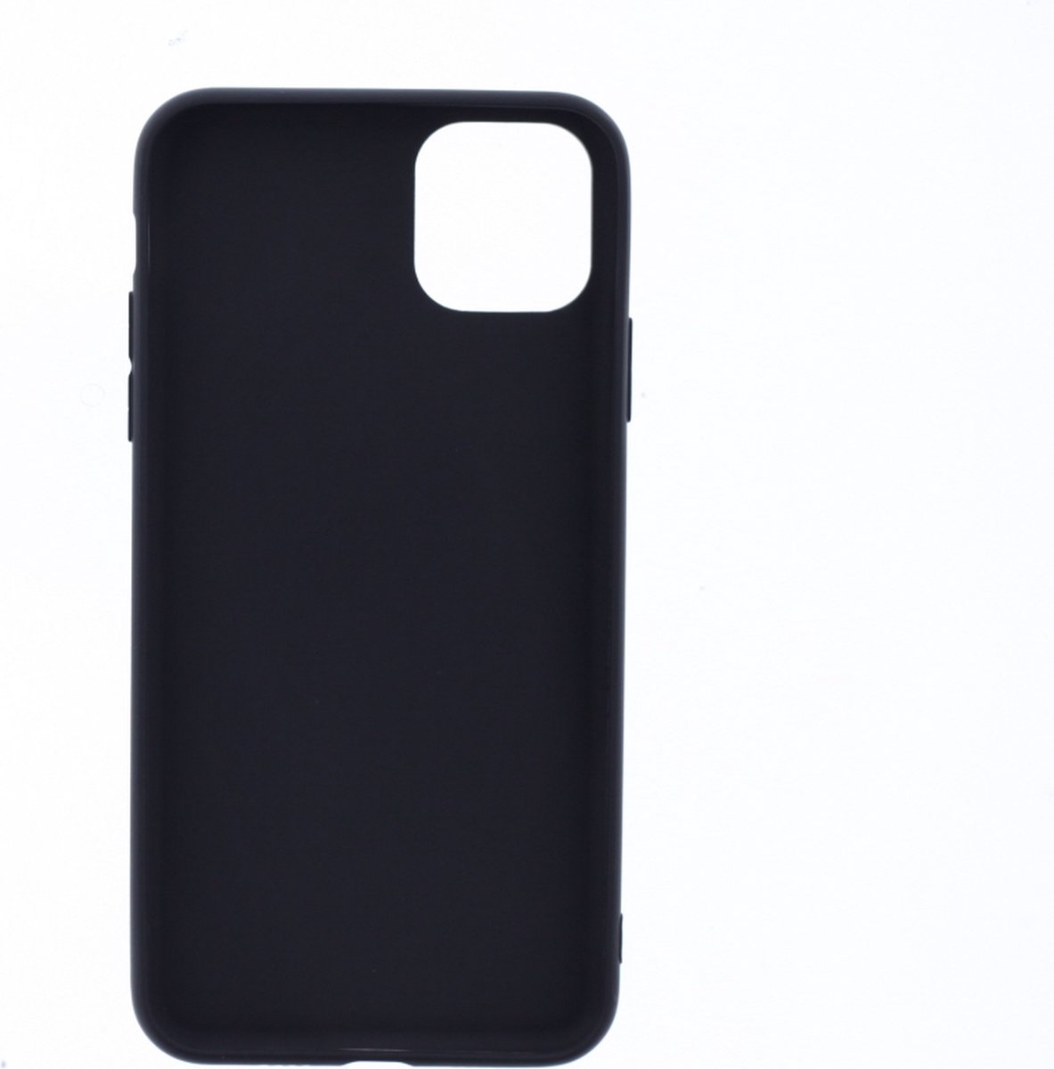 LuxeBass Hoesje geschikt voor Siliconen hoesje voor iPhone 11 Pro Max - Zwart - telefoonhoes - gsm hoes - gsm hoesjes