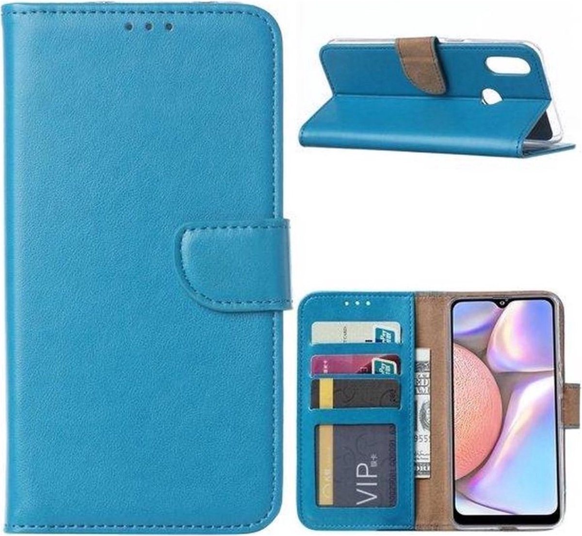 LuxeBass Hoesje geschikt voor Samsung Galaxy A10e (Lite) - Bookcase Turquoise - portemonnee hoesje - telefoonhoes - gsm hoes - telefoonhoesjes