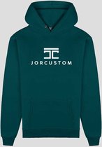 JORCUSTOM Trademark Slim Fit Hoodie - Turquoise - Volwassenen - Maat M