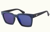 Zonnebril Houtlook - Glazen 53 mm - Blauw