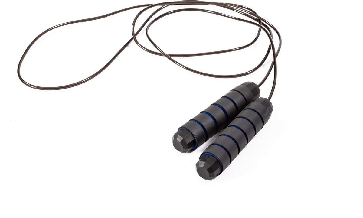 AJ-Sports Springtouw - Springtouw volwassenen - Speedrope - Jump rope - Fitness - Boksen - Krachttraining - Verstelbaar - Blauw — afbeelding 3