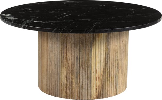 Brix - Table Basse Nova - Manguier Marbre - 70x70x36