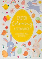 Kleurboek ''Pasen'' | Kleurboek met stickers! | Paashaas | Paaseieren | Knutselen voor kinderen | Stickervellen