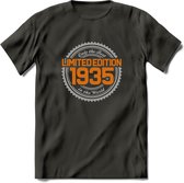 1935 Limited Edition Ring T-Shirt | Zilver - Goud | Grappig Verjaardag en Feest Cadeau Shirt | Dames - Heren - Unisex | Tshirt Kleding Kado | - Donker Grijs - XL