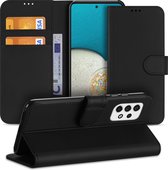 Telefoon Hoesje Geschikt voor Samsung Galaxy A53 Bookcase Zwart met Pasjeshouder
