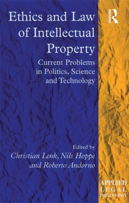 Applied Legal Philosophy - Ethics and Law of Intellectual Pr ... - cover