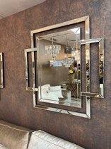 Spiegel met luxe uitstraling Zilver