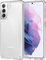Samsung S21 FE Hoesje Transparant - Samsung S21 Hoesje Doorzichtig - Samsung S21 FE Siliconen Hoesje Case Backcover - Clear