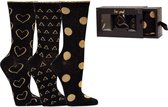 Geschenkdoos damessokken - Fancy Gift Box - Socks Gift Box - 3 paar - Maat 36/42