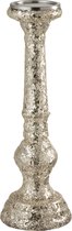 J-Line Kandelaar Glitter Glas Champagne Large