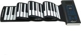 Aiersi® Opvouwbaar Keyboard - 88 Toetsen - Flexibele Keyboards - Roll Up Piano - Oprolbare Piano - Keyboard Opvouwbaar - Siliconen Toetsenbord - Zwart/Wit
