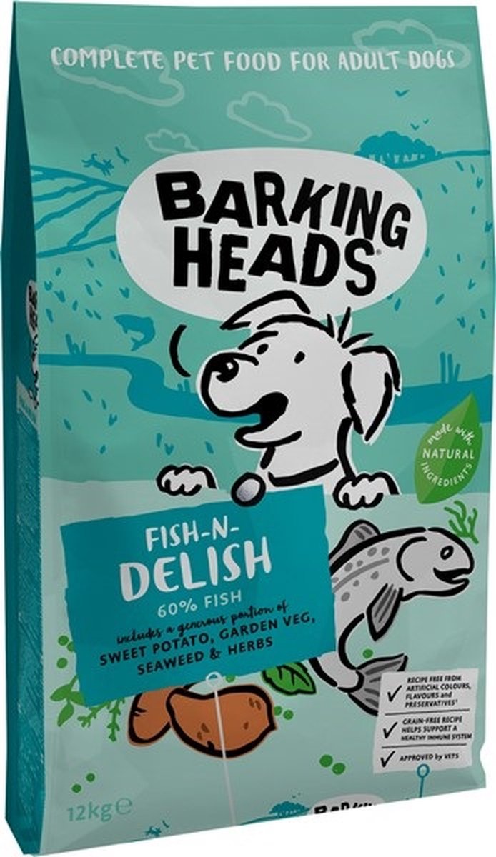 Barking Heads Fish N Delish - Hondenvoer - Biologisch - 12kg