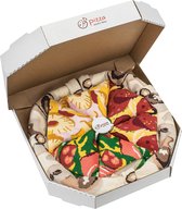 Everygoods Vrouwen Mannen Pizza Sokken Box Mix Italiana Hawaii Pepperoni - 4 Paar