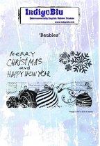 Baubles A6 Rubber Stamp (IND0472)