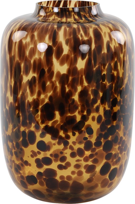 Light & Living Vaas Kobala Bruin Glas Bruin / Zwart 42x29x29cm (hxbxd) Light & Living Vaas Kobala Bruin Glas Bruin / Zwart 42x29x29cm (hxbxd)