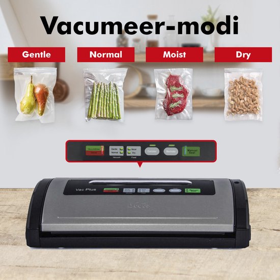 Solis Vac Plus 571 Vacumeermachine - Vacuümmachine met Marineerfunctie - Vacuüm Sealer met Ingebouwde foliesnijder