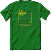 SU-35 Vliegtuig T-Shirt | Unisex leger Kleding | Dames - Heren Straaljager shirt | Army F16 | Grappig bouwpakket Cadeau | - Donker Groen - XXL