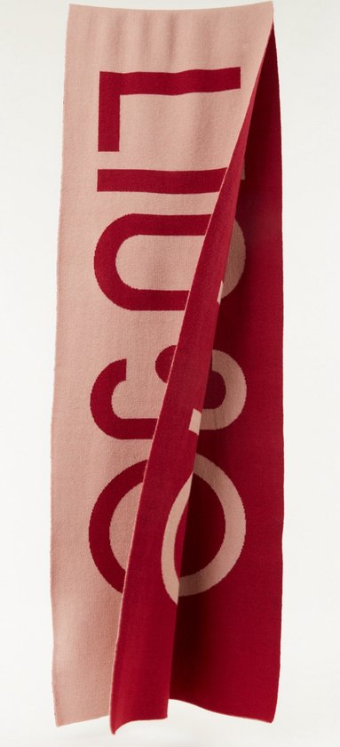 Foulard imprimé Liu Jo Logo - Bronze / Rouge - 190 x 35 cm