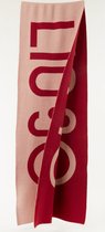 Liu Jo Logoprint sjaal - Brons/ Rood - 190 x 35 cm