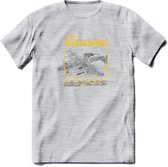 A-10 Warthog Vliegtuig T-Shirt | Unisex leger Kleding | Dames - Heren Straaljager shirt | Army F16 | Grappig bouwpakket Cadeau | - Licht Grijs - Gemaleerd - S