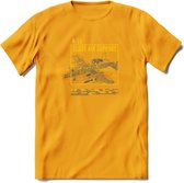 A-10 Warthog Vliegtuig T-Shirt | Unisex leger Kleding | Dames - Heren Straaljager shirt | Army F16 | Grappig bouwpakket Cadeau | - Geel - XXL