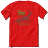 F-101 Vliegtuig T-Shirt | Unisex leger Kleding | Dames - Heren Straaljager shirt | Army F16 | Grappig bouwpakket Cadeau | - Rood - XL