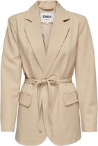 Only Blazer Onlenolia L/s Belt Blazer Tlr 15249988 Safari Dames Maat - 34