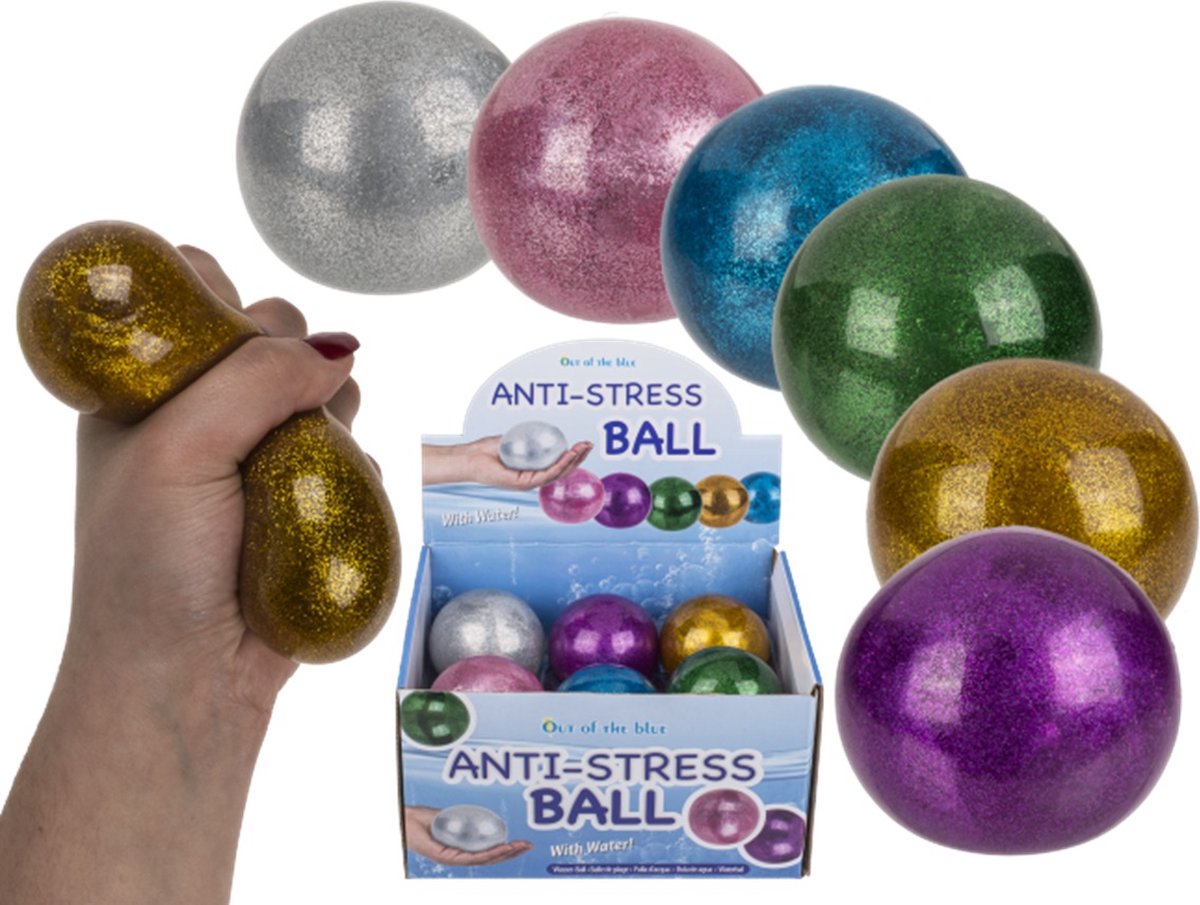Balle anti-stress Galaxy Slime - 3 pièces - Pour la main - 7 cm