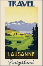 Walljar - Lausanne - Muurdecoratie - Poster met lijst